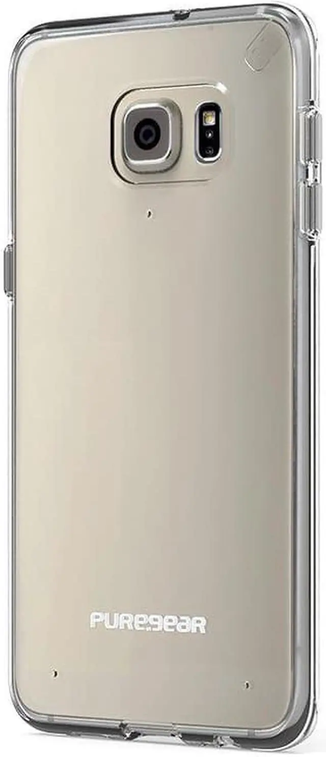 Alt view image 5 of 12 - PureGear Slim Shell Case for Samsung Galaxy S6 Edge+ - Clear/Clear