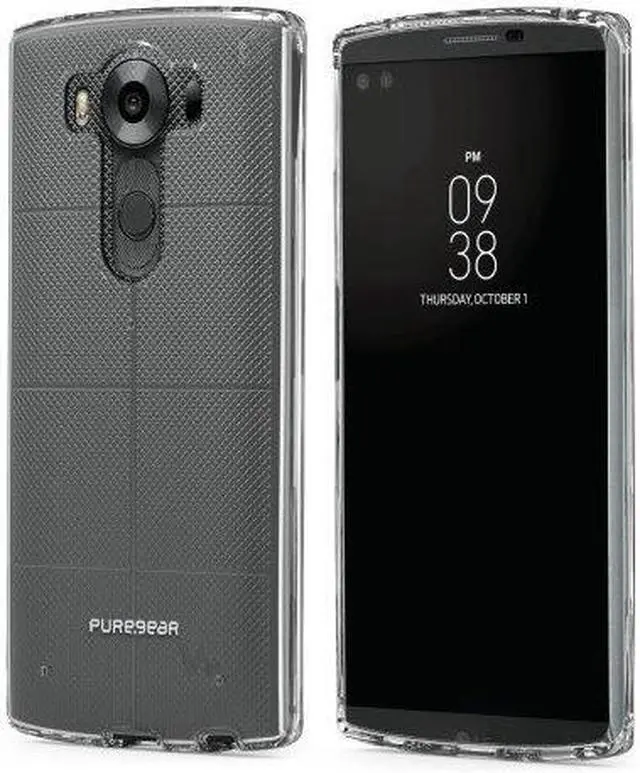 Alt view image 3 of 11 - PUREGEAR CLEAR SLIM SHELL CASE HARD TRANSPARENT COVER FOR LG V10 PHONE