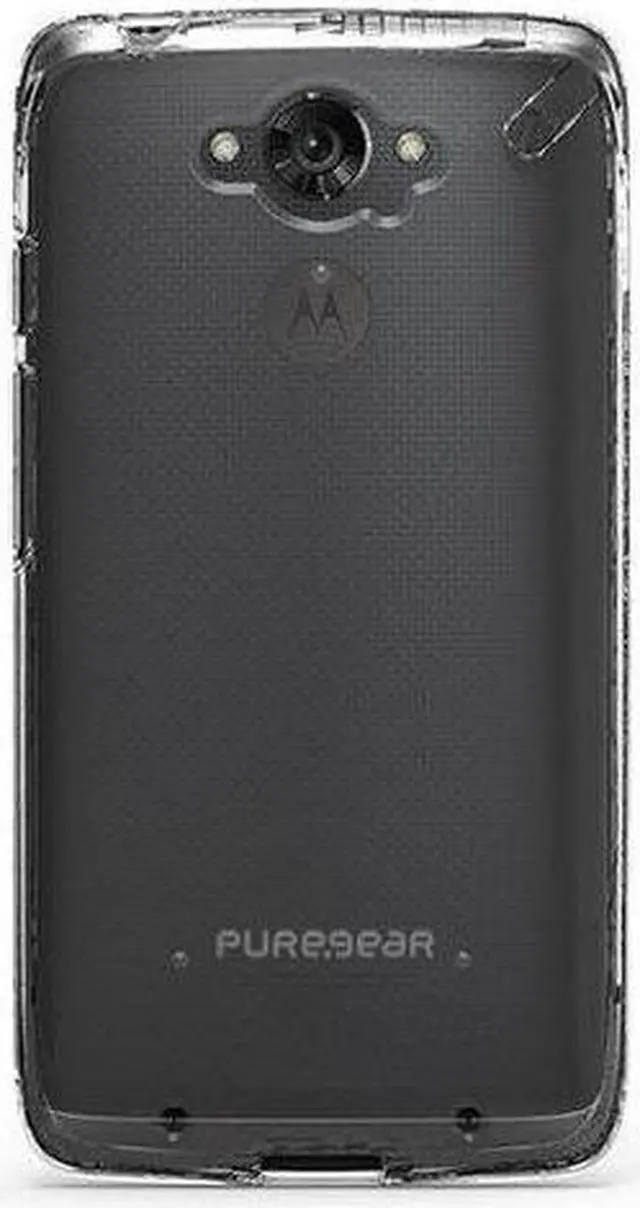 Alt view image 8 of 10 - PureGear Slim Shell Clear/Clear Case for Motorola Droid Turbo XT1245 61014PG