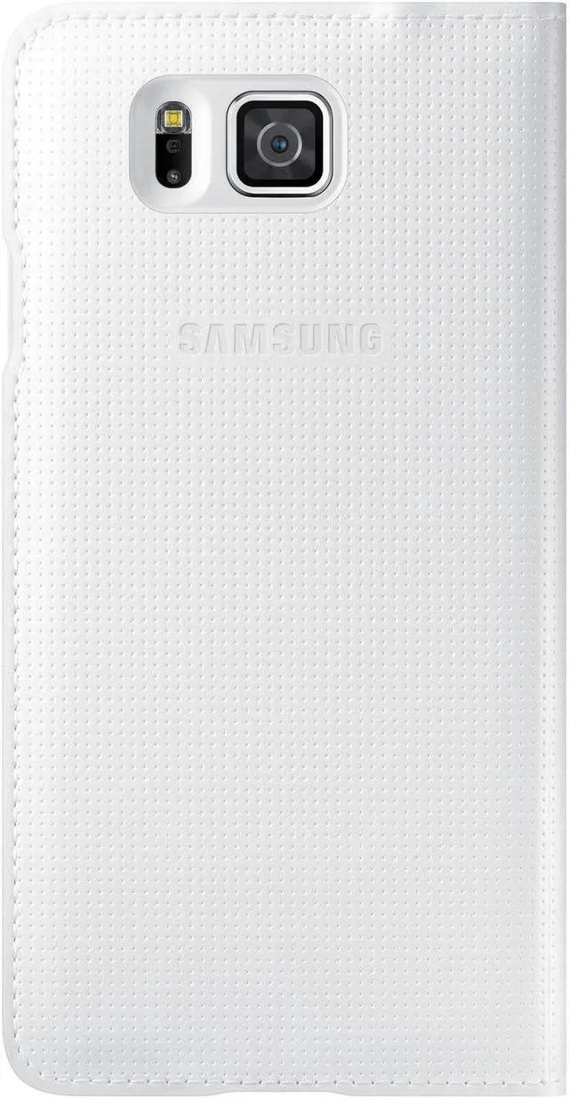Alt view image 2 of 9 - Original Samsung S-View Cover Case for Galaxy Alpha G850 - Frost White
