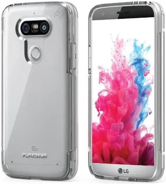 Alt view image 8 of 8 - PUREGEAR SLIM SHELL PRO CLEAR ANTI-SHOCK CASE COVER FOR LG G5 PHONE