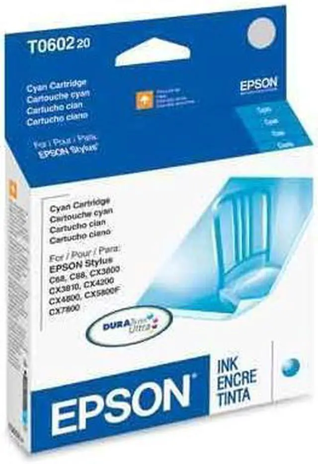 Alt view image 3 of 3 - EPSON T060220-S Ink Cartridge Cyan