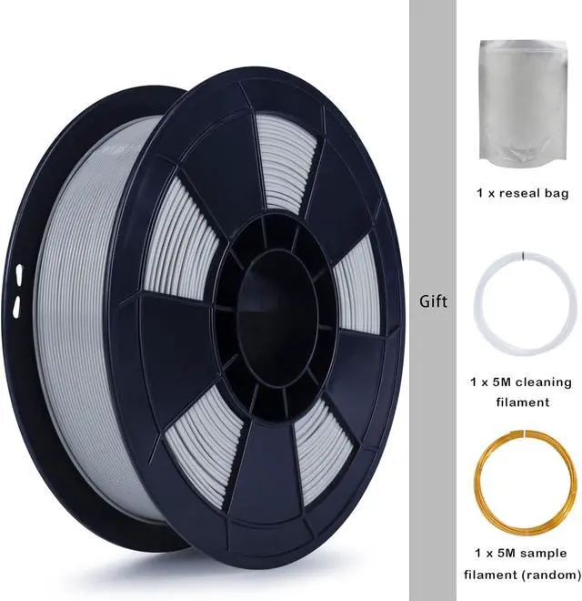 Alt view image 5 of 6 - ZIRO PLA Pro 3D Printer Filament, Dimensional Accuracy +/- 0.03 mm, 1kg Spool, 1.75mm Gray