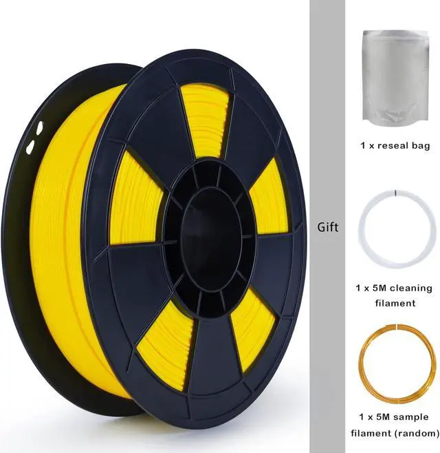 Alt view image 5 of 6 - ZIRO PLA Pro 3D Printer Filament, Dimensional Accuracy +/- 0.03 mm, 1kg Spool, 1.75mm Yellow