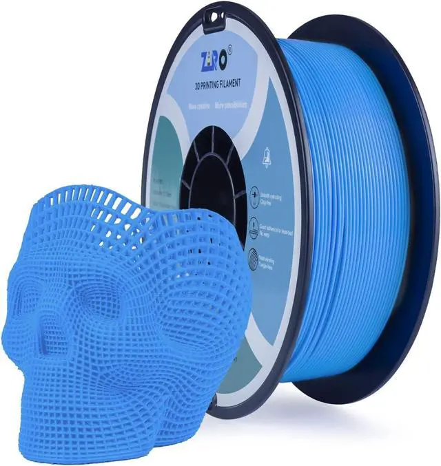 Main image of ZIRO PLA Pro 3D Printer Filament, Dimensional Accuracy +/- 0.03 mm, 1kg Spool, 1.75mm Flourescent Blue