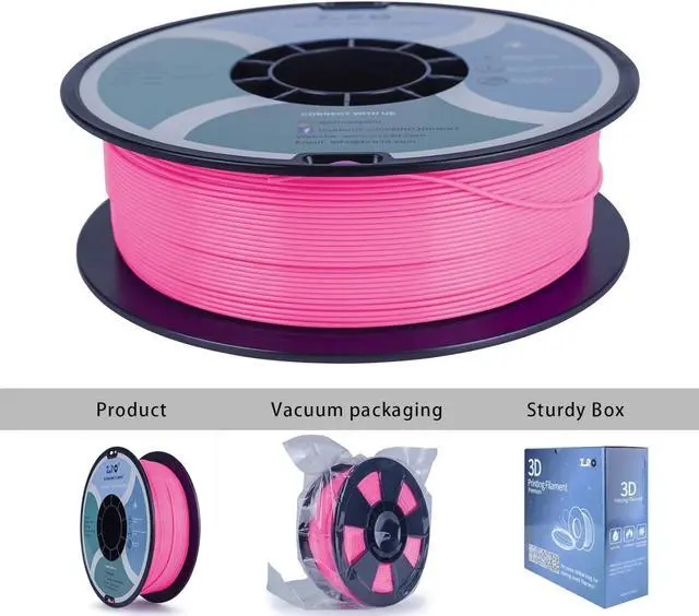 Alt view image 4 of 6 - ZIRO PLA Pro 3D Printer Filament, Dimensional Accuracy +/- 0.03 mm, 1kg Spool, 1.75mm Rose Pink