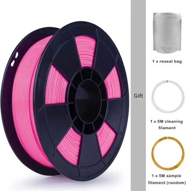 Alt view image 5 of 6 - ZIRO PLA Pro 3D Printer Filament, Dimensional Accuracy +/- 0.03 mm, 1kg Spool, 1.75mm Rose Pink