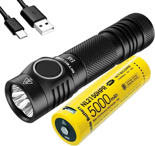 Alt view image 7 of 12 - Nitecore E4K Next Generation 21700 Compact Edc Flashlight