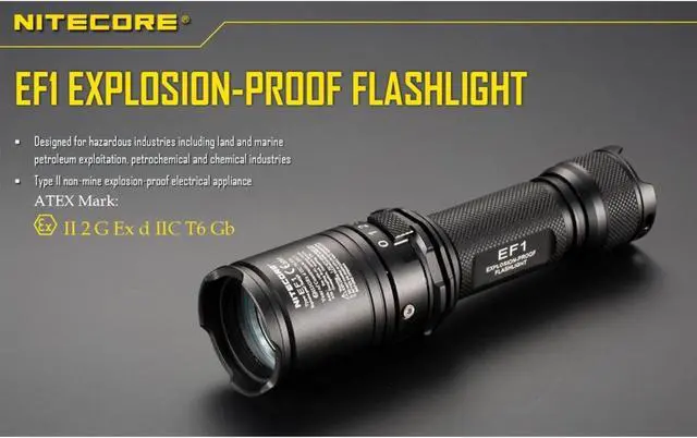 Alt view image 2 of 7 - Nitecore EF1 Explosion-Proof Flashlight