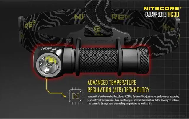 Alt view image 7 of 7 - Nitecore HC30 Headlamp/Flashlight Hybrid - NCHC30