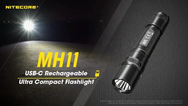Alt view image 4 of 7 - Nitecore MH11 1000 Lumen USB-C Rechargeable Flashlight