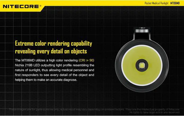 Alt view image 3 of 6 - Nitecore MT06MD-PG, LED Penlight w/ Pupil Gauge