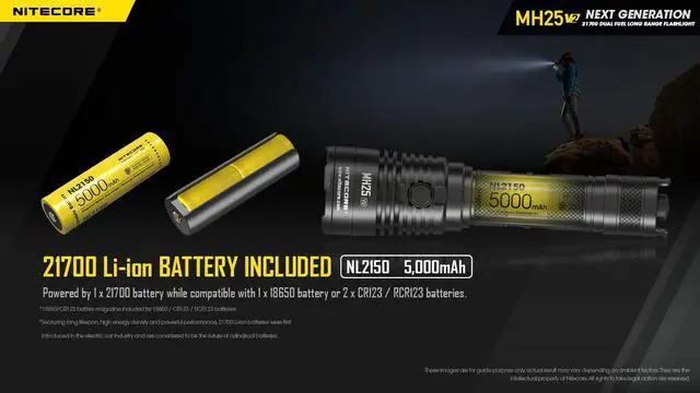 Alt view image 4 of 6 - Nitecore MH25 v2 USB-C Rechargeable Flashlight