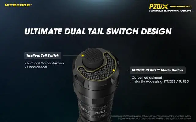 Alt view image 4 of 8 - Nitecore P20iX 4000 Lumen USB-C Rechargeable Flashlight