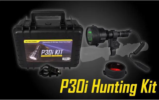 Alt view image 2 of 7 - Nitecore P30i 2000 Lumen 1093 Yard Long Throw Flashlight Hunting Kit