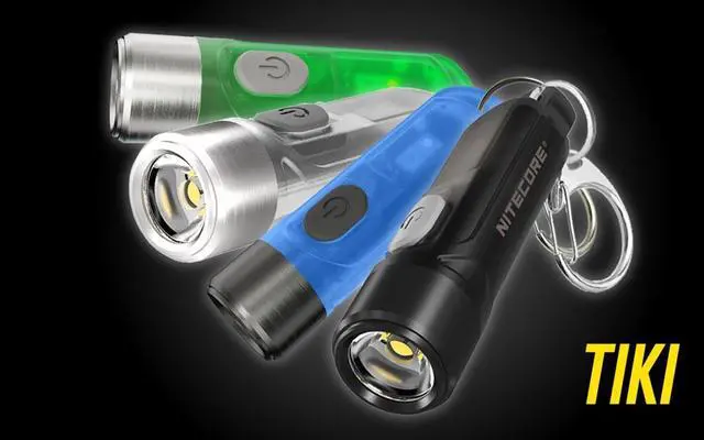 Alt view image 2 of 7 - Nitecore TIKI GITD 300 Lumen Rechargeable Keychain Flashlight