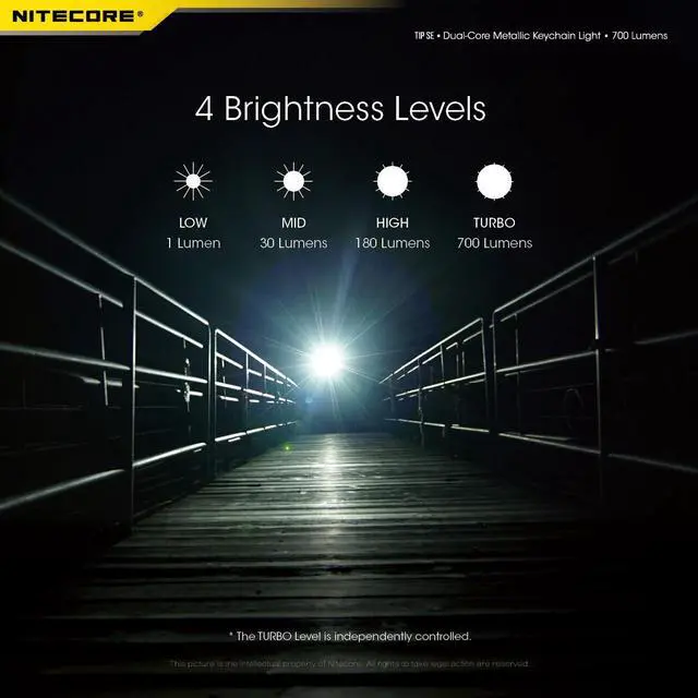 Alt view image 11 of 13 - Nitecore Tip Se 700 Lumen Rechargeable Keychain Edc Flashlight