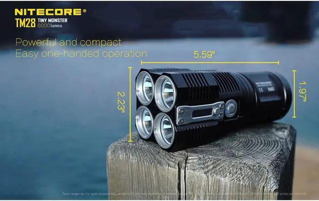 Alt view image 4 of 6 - Nitecore TM28 Tiny Monster 6000 Lumen QuadRay Flashlight