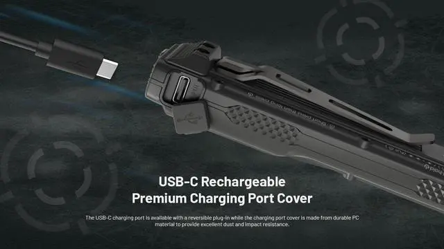 Alt view image 5 of 6 - Nitecore EDC25 3000 Lumen USB-C Rechargeable Flat EDC Flashlight
