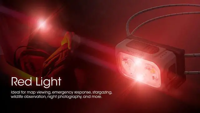Alt view image 3 of 6 - Nitecore NU21 360 Lumen Ultralight Rechargeable Headlamp (Black)