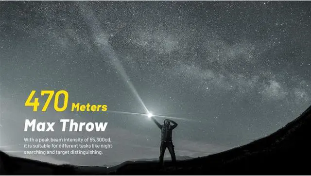Alt view image 3 of 8 - Nitecore P23i 3000 Lumen USB-C Rechargeable Flashlight