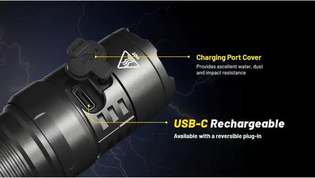 Alt view image 5 of 8 - Nitecore P23i 3000 Lumen USB-C Rechargeable Flashlight
