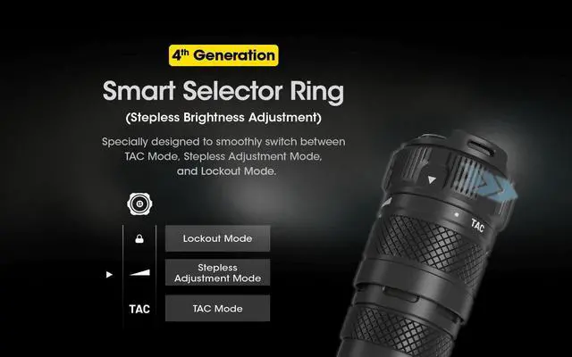 Alt view image 4 of 6 - Nitecore SRT7i 3000 Lumen Long Throw Rechargeable Flashlight