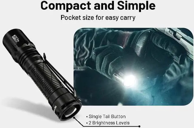 Alt view image 4 of 6 - Nitecore MT2C Pro 1800 Lumen Rechargeable EDC Flashlight
