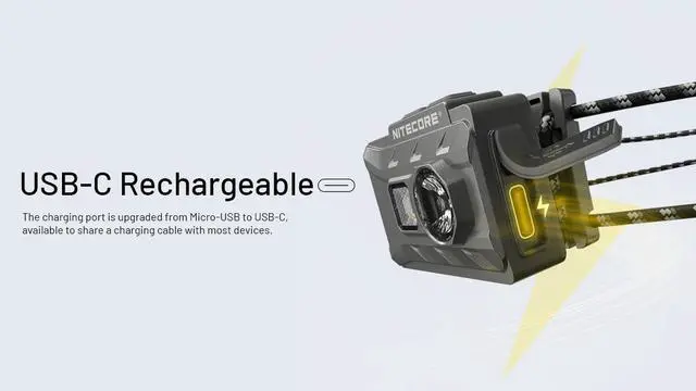 Alt view image 5 of 6 - Nitecore NU20 Classic 360 Lumen USB-C Lightweight Outdoor Headlamp