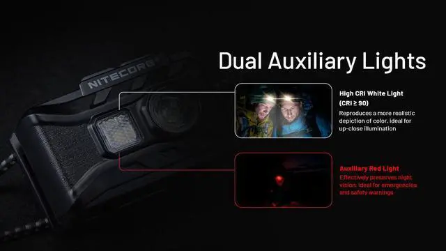 Alt view image 3 of 6 - Nitecore NU20 Classic 360 Lumen USB-C Lightweight Outdoor Headlamp