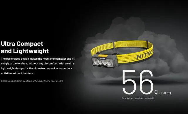 Alt view image 4 of 6 - Nitecore NU27 600 Lumen USB-C Rechargeable Multi-Temperature Outdoor Headlamp