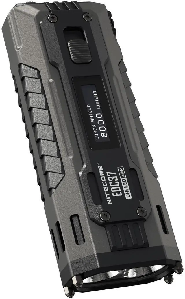 Main image of Nitecore EDC37 8000 Lumen USB-C Rechargeable Flat EDC Flashlight