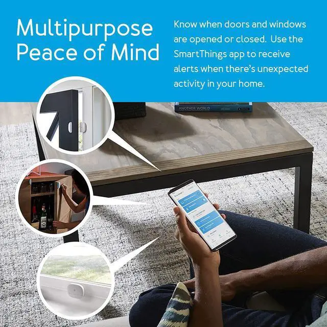 Alt view image 5 of 7 - Aeotec GP-AEOMPSUS Multipurpose Sensor for SmartThings (Zigbee)