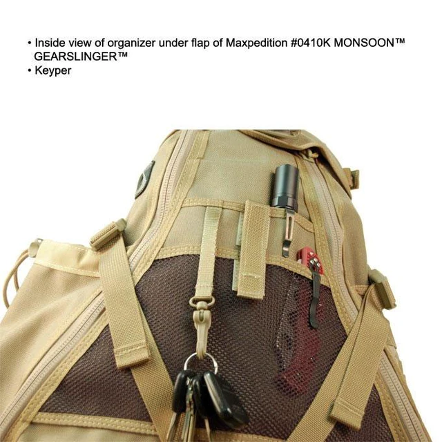 Alt view image 4 of 13 - Maxpedition 0410G Monsoon Gearslinger Bag 14"x6"x20" - Olive Drab Nylon
