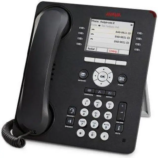 Alt view image 3 of 5 - Avaya 700504845 One-X 9611G IP Phone - Wall Mountable, Desktop - Gray