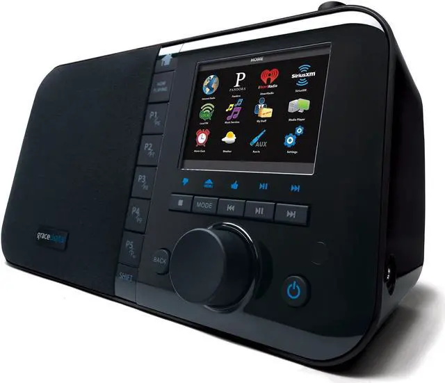 Alt view image 10 of 11 - Grace Digital GDI-IRC6000 Wi-Fi Music Player with 3.5-Inch Color Display (Black)