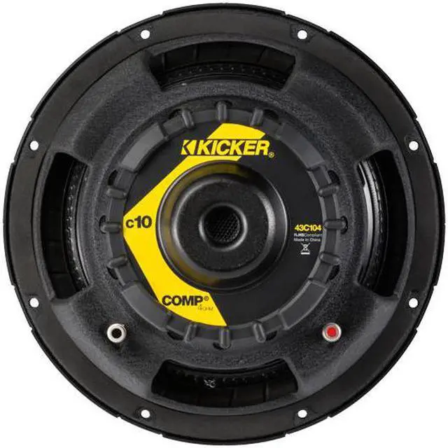 Main image of Kicker 43C104 10 inch Comp 4 Ohm SVC Subwoofer