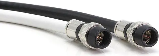 Alt view image 2 of 8 - 75' Feet, White RG6 Coaxial Cable (Coax) with weather proof connectors