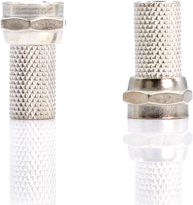 Alt view image 2 of 16 - Coaxial Cable Screw on RG6 Connector | No Tools Required | Pack of 4