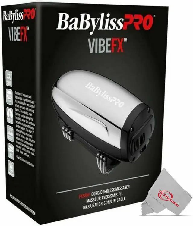 Alt view image 3 of 12 - BabyLiss Pro Vibe FX Cord/Cordless Massager FXSSM1