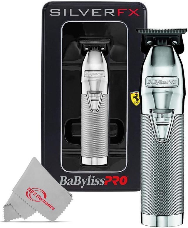 BaByliss PRO SILVER FX Skeleton Exposed T-Blade Outlining Cordless Trimmer  FX787S 