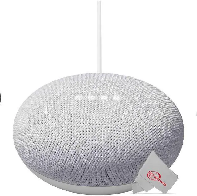 Alt view image 10 of 20 - Google Nest Mini 2nd Generation Smart Speaker, Chalk GA00638-US