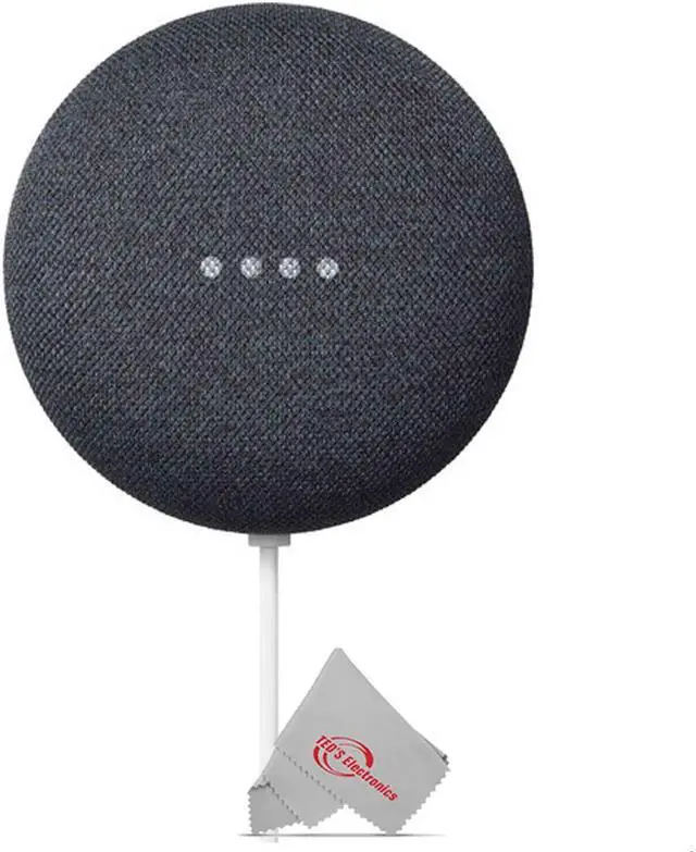 Alt view image 5 of 19 - Google Nest Mini 2nd Generation Smart Speaker, Charcoal GA00781-US