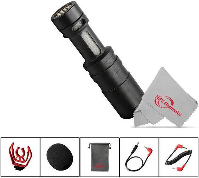 Alt view image 5 of 7 - Nikon D5600 Digital SLR Camera Universal Mini Microphone MIC-603C External Microphone from Vivitar