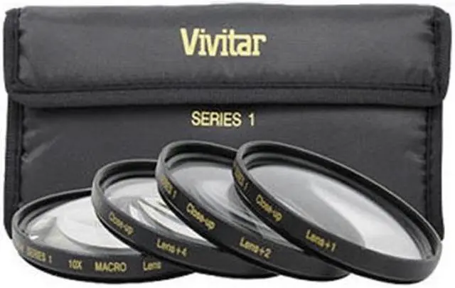 Main image of Vivitar Series 1 +1 +2 +4 +10 Close-Up Macro Filter Set with Pouch (72mm)