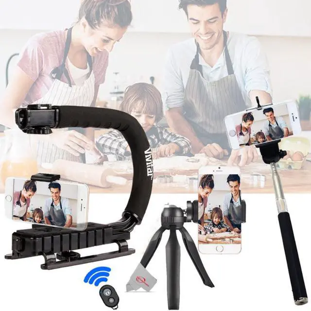 Main image of Vivitar VIV-VPT-200  Action Sports Grip with Table Tripod with Selfie Stick for Smartphones