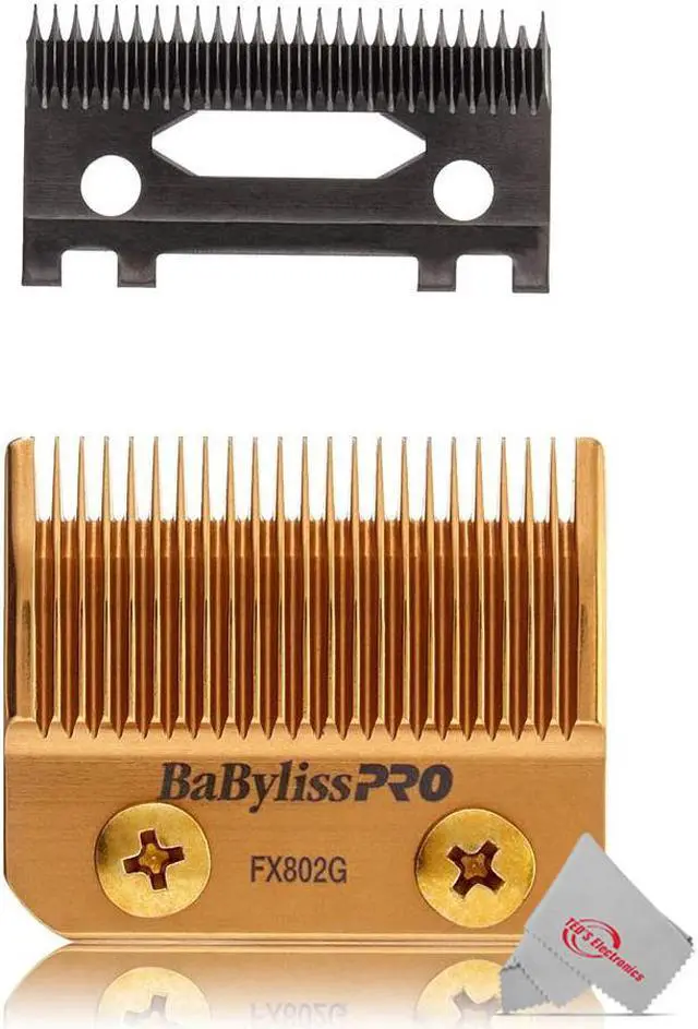 Alt view image 2 of 5 - BaByliss Pro DLC and Titanium Coated Replacement Clipper Blade Fits FX870G, FX870BN, FX870RG, FX870W, FXF880 #FX802G