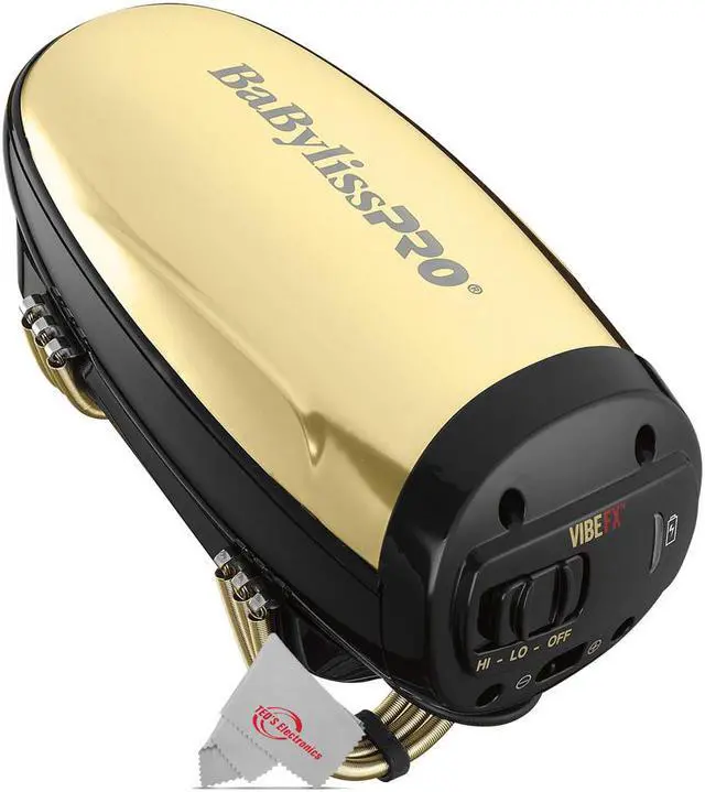 Alt view image 2 of 9 - BabyLiss Pro Vibe FX Cord / Cordless Massager FXSSMG Gold