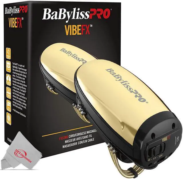 Main image of BabyLiss Pro Vibe FX Cord / Cordless Massager FXSSMG Gold