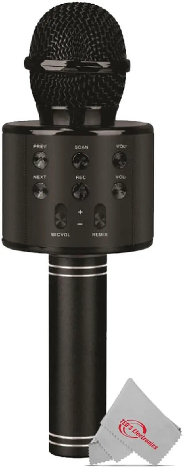 Alt view image 4 of 8 - Vivitar Wireless Bluetooth Karaoke Microphone USB Powered High Quality Sound for Wireless Speaker, Voice Recorder and Loudspeaker